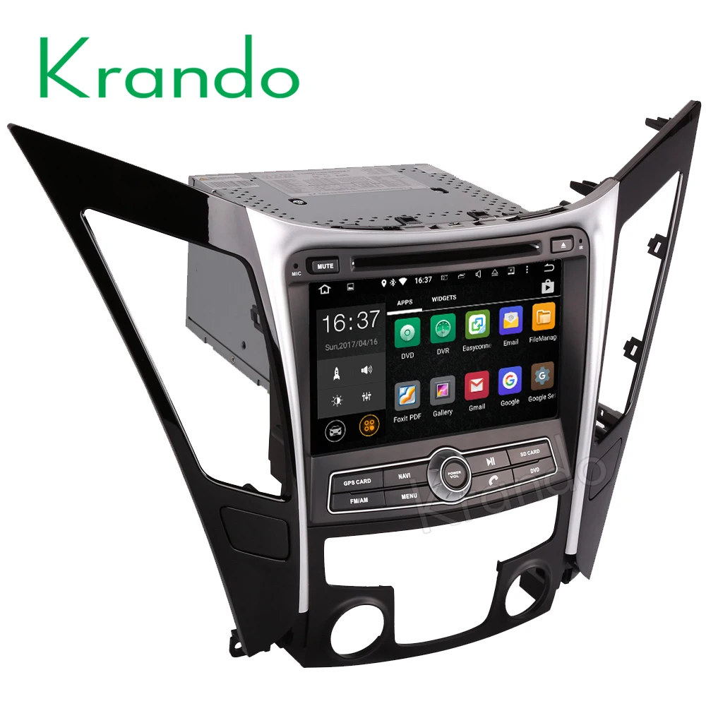 Автомобильный gps навигатор Krando 8 дюймов Android 0 для Hyundai Sonata 2011 + аудио радио dvd