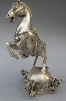 

Delicate white copper silver plated horse seismograph