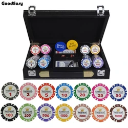 100/200/300/400 / 500Pcs / Set Corona de Oro Fichas de Póquer Fichas de Casino Juegos de Póquer Hold'em de Texas con Estuche de Pu-Cuero / Caja / Maleta 100/200/300/400 / 500Pcs / Set Corona de Oro Fichas de Póquer Fichas de Casino Juegos de Póquer Hold'em de Texas con Estuche de Pu-Cuero / Caja / Maleta