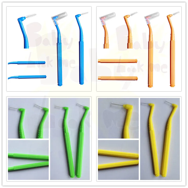 

5PCS/lot Soft Filaments Tooth Teeth Cleaning Floss Interdental Red Brush Brushes 0.6mm