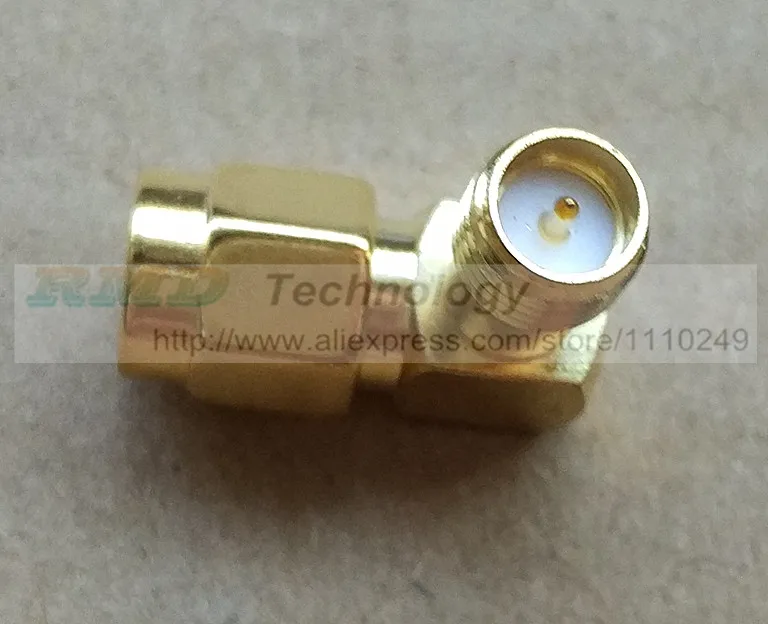 

1pcs SMA-JWK Male to Female right angle internal thread inner Hole to Outside thread inner needle SMA RF Connector Adapter