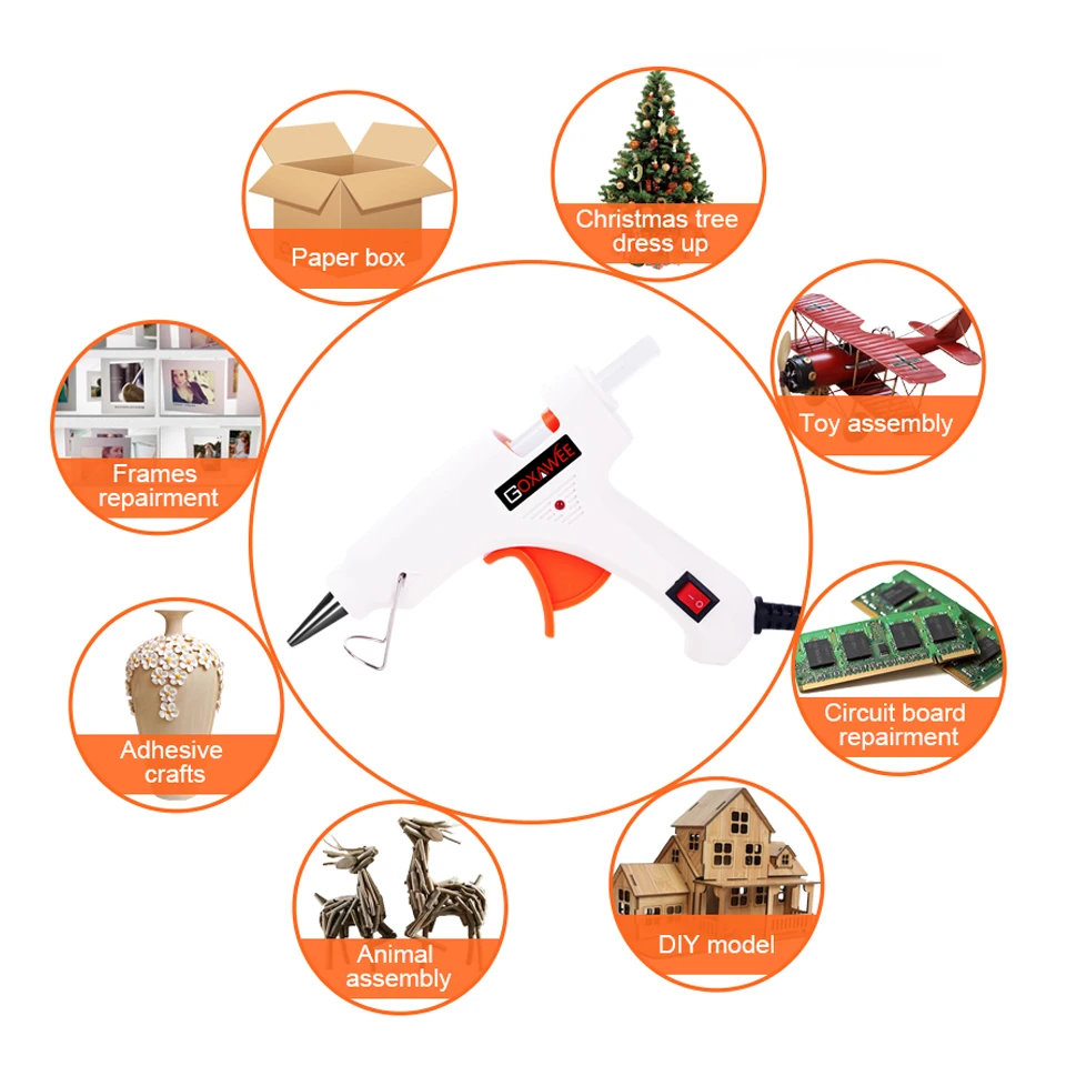 GOXAWEE горячий клеевой пистолет Тепловой силиконовый пистолет ремесла ...