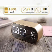LED Alarm Clock with FM Radio wireless Bluetooth Speaker Support Aux TF USB Music Player Wireless for Office Bedroom цена LED Alarm Clock with FM Radio wireless Bluetooth Speaker Support Aux TF USB Music Player Wireless for Office Bedroom цены онлайн
