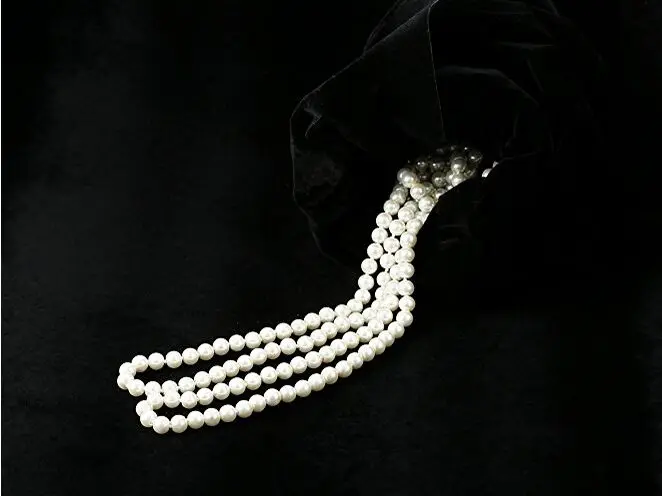 Zivyes 1920s ожерелье Грейт Гэтсби 75 см Искусственный жемчуг Хлопушка аксессуары ювелирные изделия