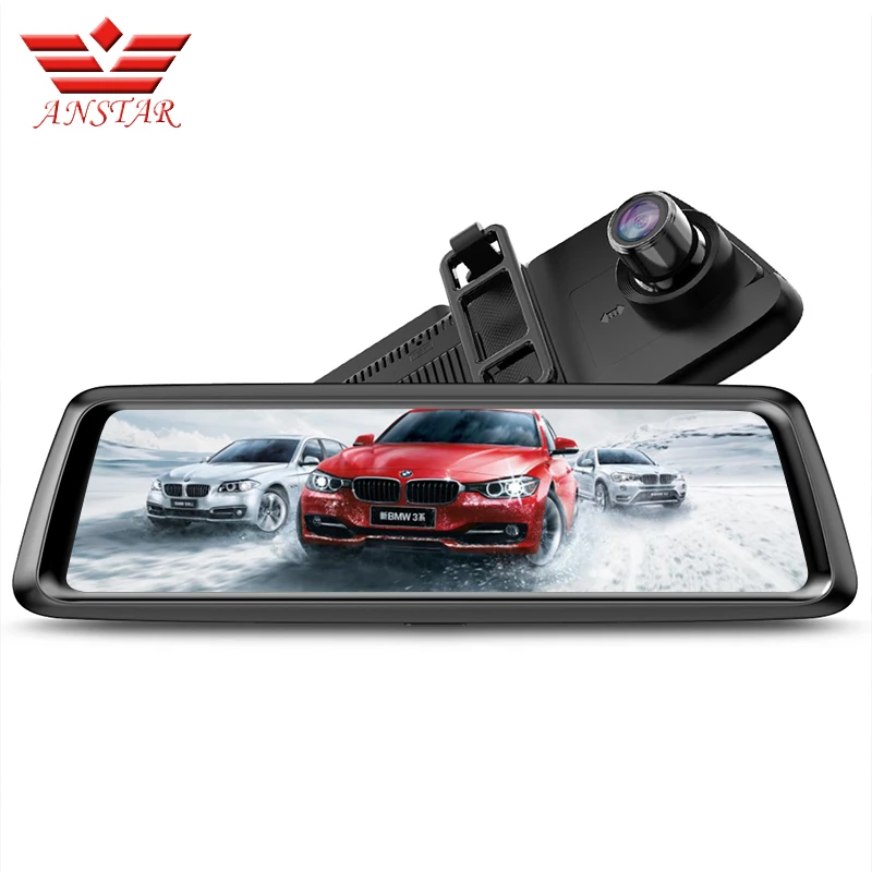 Видеорегистратор ANSTAR 1080 P видеорегистратор 10 дюймов Автомобильный с сенсорным