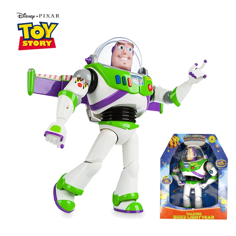 

30cm Disney Pixar Toy Story 3 4 Buzz Lightyear Talking Lights Speak English Action Figures Model Doll Limited Collection Toys