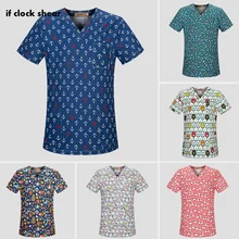 Высокое качество медицинская хирургическая Униформа больница Медсестры скраб Топы Дышащий мультфильм салон красоты стоматология Pet костюмы врача