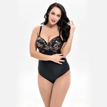 

2018 Plus Size Swimwear Female Print One Piece Swimsuit Women Vintage Bathing One-Piece Monokini Suits Retro Large Size Swimsuit