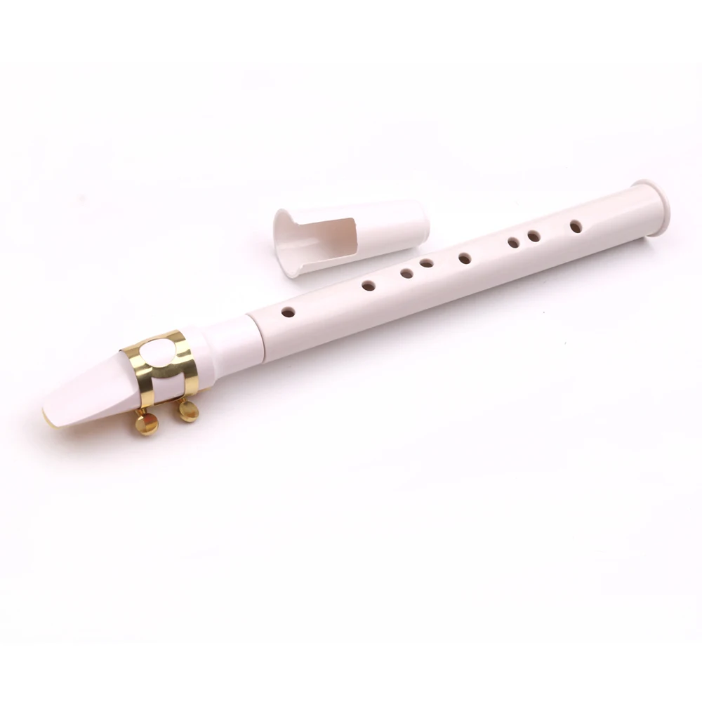 

White Pocket Sax Mini Portable Saxophone Little Saxophone With Carrying Bag Woodwind Instrument
