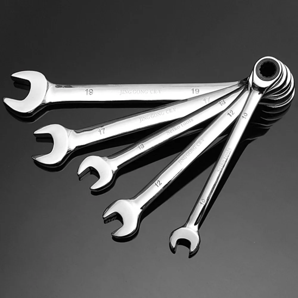 

11mm Adjustable Torque Open End Wrench Woodworking Carpenter Power Hand Tool Chrome Vanadium Spanners With Key Ratchet Wrench