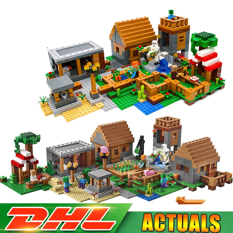 

LEPIN 18008 The Village 18010 The Jungle Tree House Model Building Blocks Bricks Model Toys Compatible LegoINGlys 21128 21125