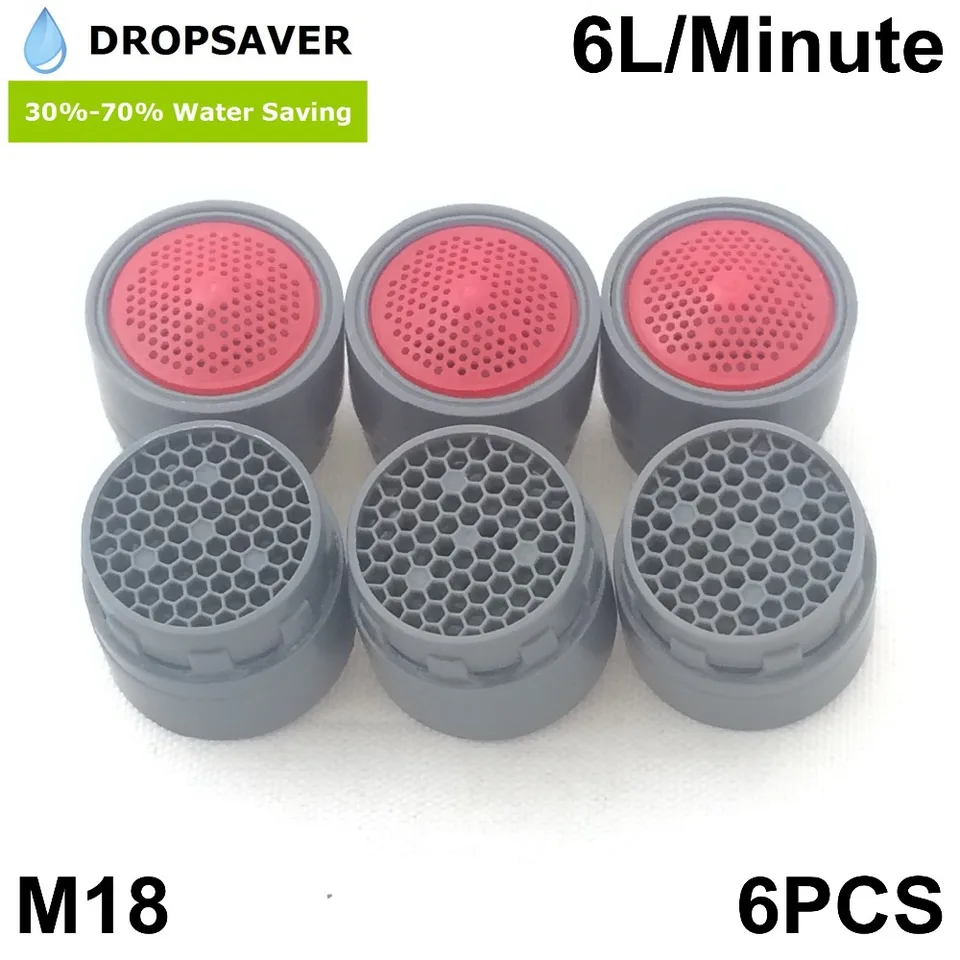 Free Shipping 6pcs M18 Faucet Aerator Core Set M18 6l Laminar Flow