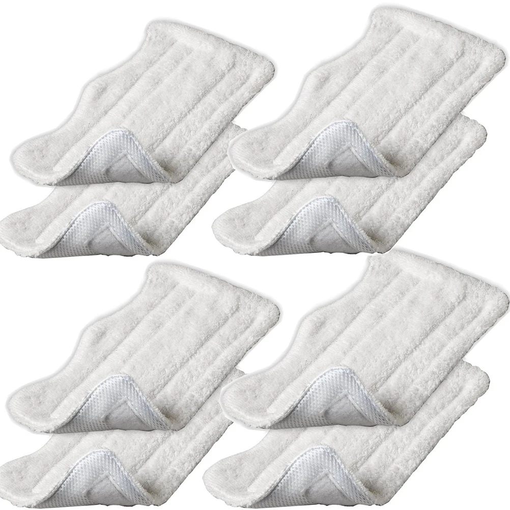 8 шт. сменная салфетка из микрофибры для паровой швабры H2O S3111 (белый)|microfiber mop|mop