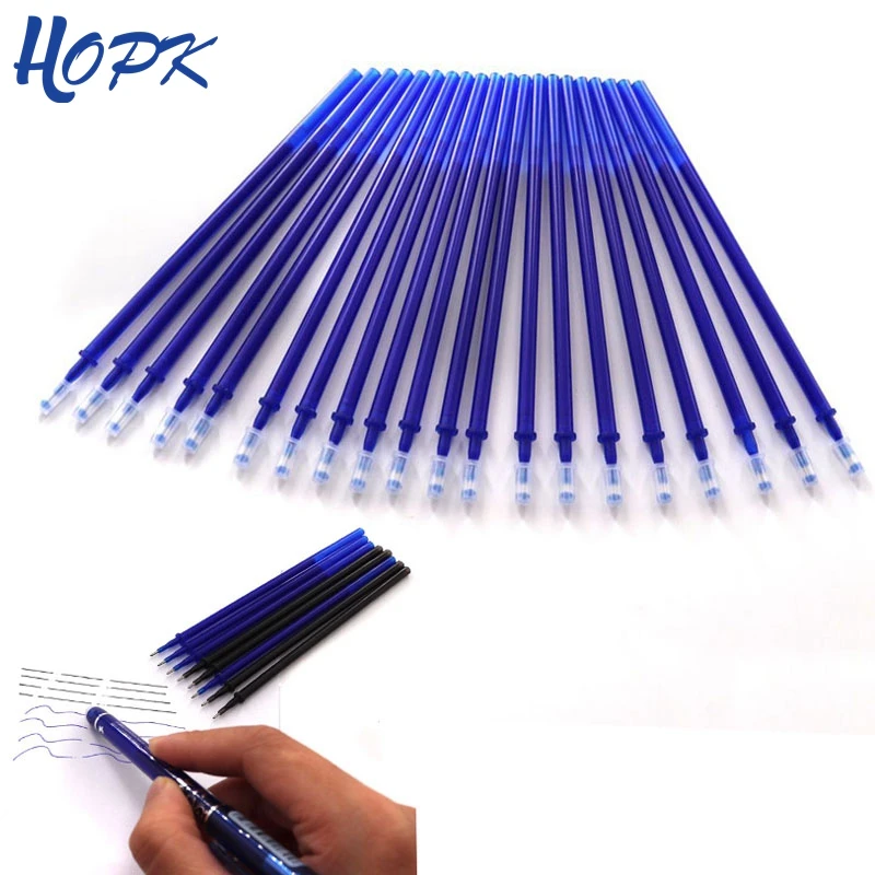 12/20Pcs/Set Erasable Pen Refill Office Rods 0.5mm Magic Erasable Blue