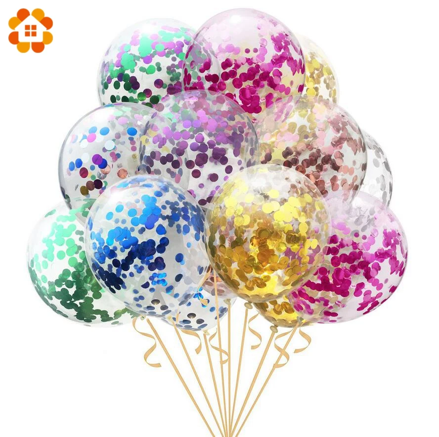 

5PCS 12inch&18inch Large Confetti Air Balloons Latex Ballon Birthday Party Balloons Home Decor Wedding Ballons Party Supplies