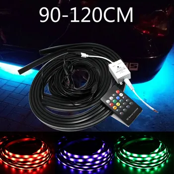 

Car Styling RBG LED Light Sound Control Atmosphere Lights Car Chassis Decorative Lights Colorful Burst Flash Atmosphere Lights