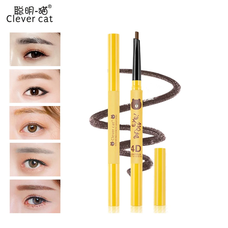 Automatic Rotation Eyebrow Pencil Cartoon 5 Color Eyebrow Shadows High Quality Eye Liner Shadow For Eyebrow Enhancer Makeup Automatic Rotation Eyebrow Pencil Cartoon 5 Color Eyebrow Shadows High Quality Eye Liner Shadow For Eyebrow Enhancer Makeup