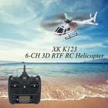 2016 Hotest Wltoys Original RC Helicopter XK K123 6CH 3D 6G System Brushless Motor RTF Remote Control Helicopter VS V922 XK K124