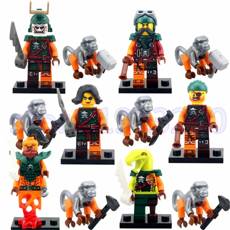 Ninja Building Blocks Cole Kai Jay Lloyd Nya Skylor Zane Pythor Chen Bicycle Compatible Ninjagoed Figures Toy Brick for Children