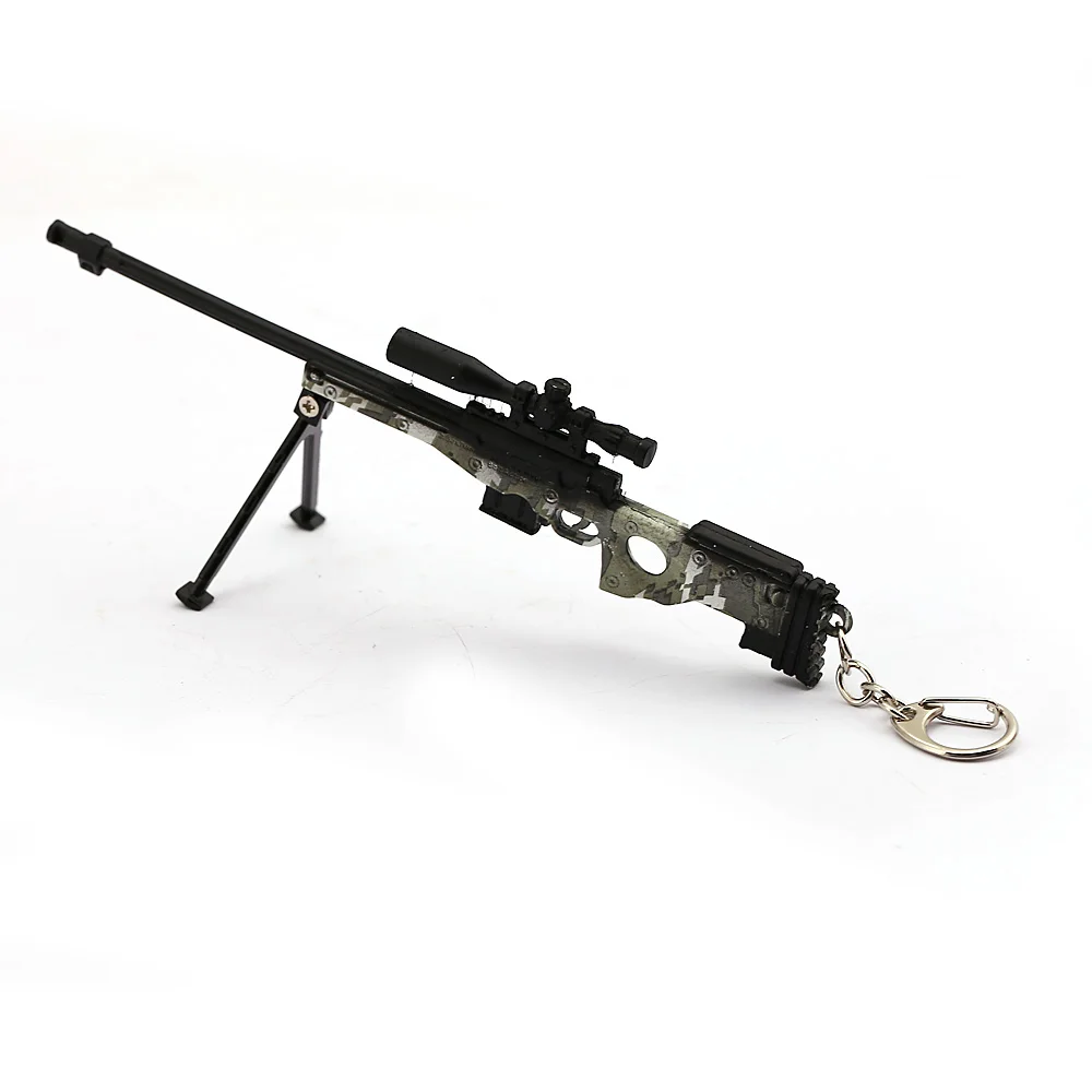 

Julies Game PUBG Playerunknown's Battlegrounds Keychain Gun Model Keyring Holder Sleutelhanger Men Car Accessories JJ12976