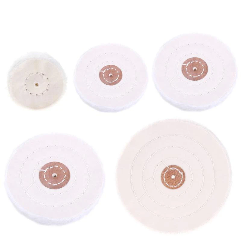 

HLZS-2-6 Inch Metal Mirror Polishing Wood Carving Wax Pearl Cotton Cloth Wheel 4 Mm Inner Hole Flannel Wheel