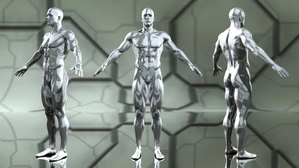 

Silver Surfer Cosplay Costume 3D Printed Lycra Spandex Zentai Silver Surfer suit Halloween Catsuit Custom Made Only Bodysuit