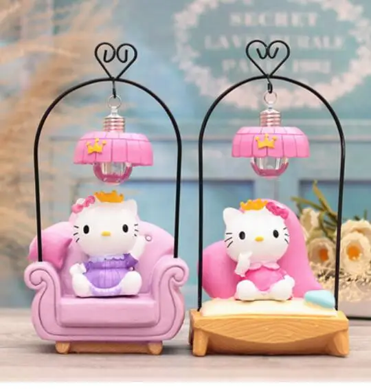 

Pink cat furnishings zakka groceries KT sofa iron hanging lamp night lamp LED small lamp student home students culpture statue