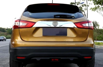 

High-quality For Nissan Qashqai J11 2014-2016 ABS Chrome Rear Trunk Lid Molding Cover Trims Matt 1pcs Accessories