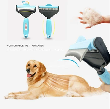 

New Pet Dog Needle Comb Safe Brush Hair Care Handle Epilation Comb Grooming Products Pet Brush Hair Removal