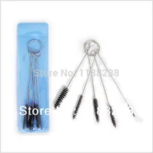 5 компл. Тату Игла рот спрей пистолет Аэрограф инструмент для пирсинга тела Чистящая Щетка Набор тату принадлежности