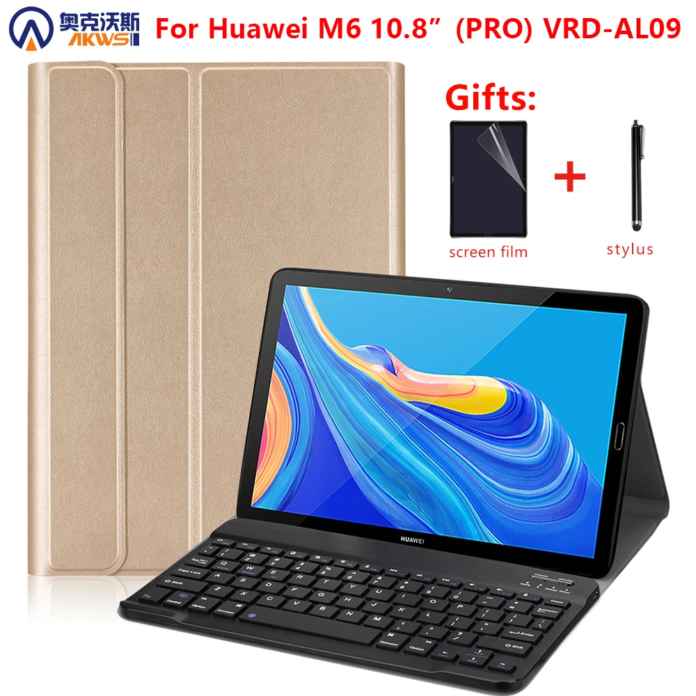 Walkers Bluetooth Keyboard Cover Case for Huawei mediapad M6 Pro 10.8&quot Tablet Magnetic Removable Detachable VRD-L09 | Компьютеры и