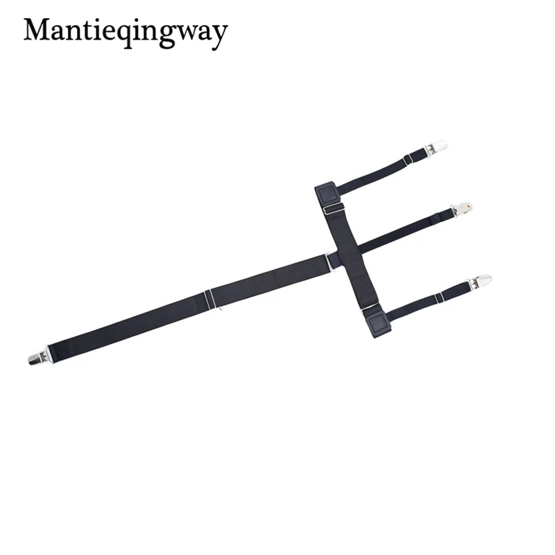 Mantieqingway для мужчин рубашка остается с подвязками эластичные держатели носков подвязка для мужчин бизнес ноги рубашка ремни-подтяжки