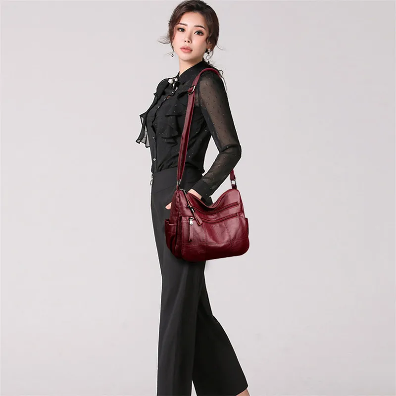 Dois bolsos grandes sacos crossbody para as