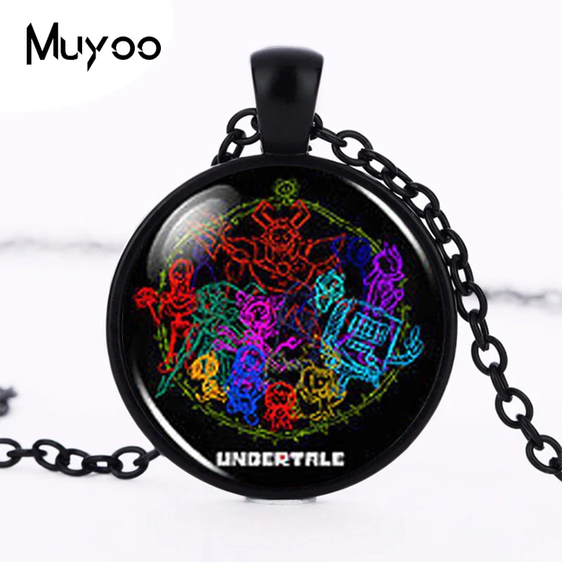 

Undertale Sans Papyrus Flowey Game Gamer Gaming Men Fashion Necklace brass silver Pendant steampunk Jewelry Gift women chain HZ1