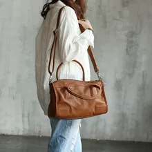 Vendange, дизайн, ручная работа, верхний слой, Воловья кожа, Бочкообразная, портативная женская кожаная сумка/сумка на плечо/сумка-мессенджер, bag2286