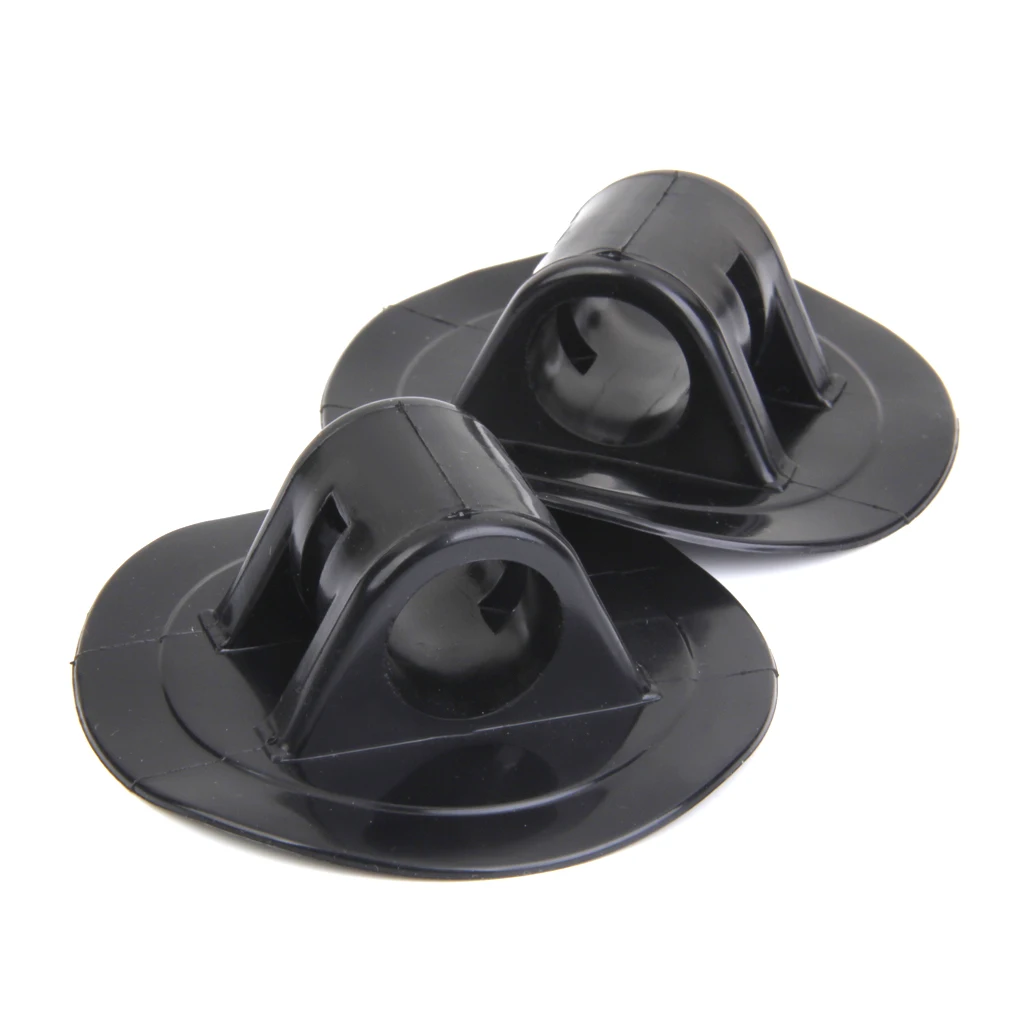 2pcs PVC Marine Boat Kayak Canoe Engine Mount Boat Motor Stand Holder Accessory Boat Holder Black 