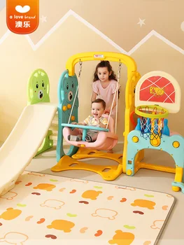 

Outdoor Kindergarten Playground For Babies With Multi-functional Swing Combination Indoor Household Children On Aole Slide