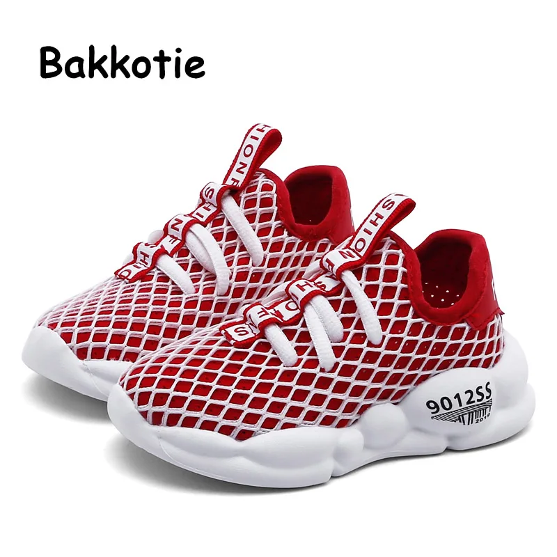 

Bakkotie 2019 Autumn Kids Toddler Sports Shoes Baby Girls New Mesh Breathable Casual Shoes Boys Fashion Black Running Sneakers