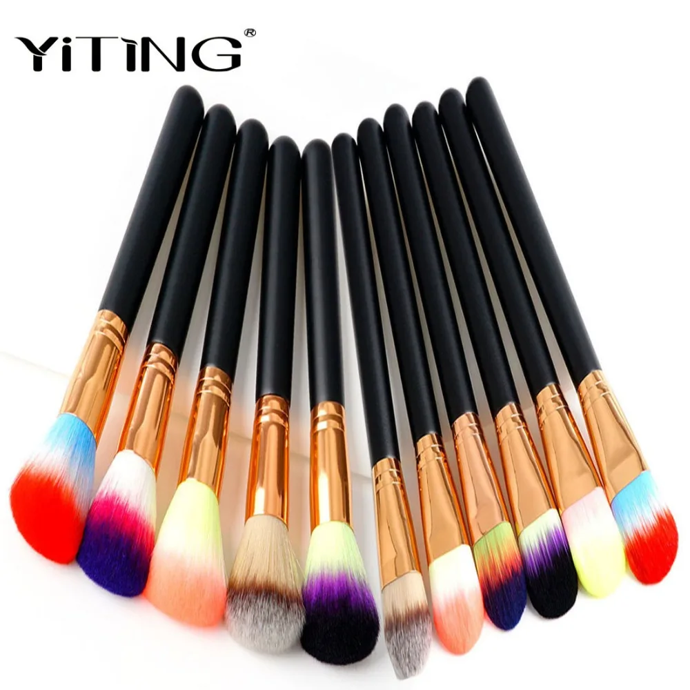YiTing Single Large Contour Makeup Brushes 20cm Colorful Concealer