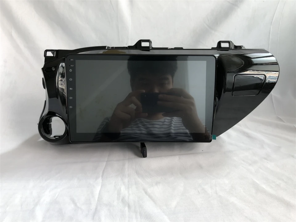 Cheap Octa core Android 9.0 Auto Car DVD video Player radio audio stereo music tape gps glonass for Toyota Hilux 2016+ rds dab mirror 18