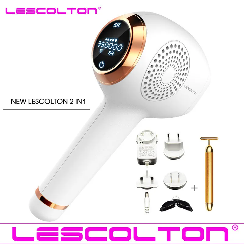 

Newest 2in1 lescolton depilador a laser IPL Epilator Hair Removal LCD Display Machine Laser Permanent Bikini Trimmer T011i