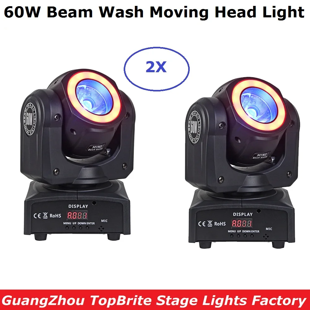 Moving Head Light Mini LED 60 Вт RGBW 4в1 светодиодные лампы с 12 шт. RGB 3в1 SMD 5050 светодиоды DMX Dj