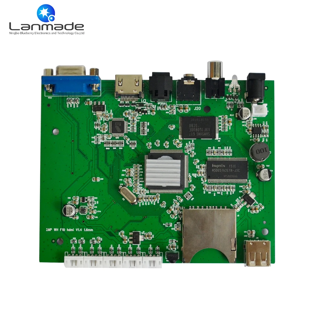 

1080P video seamless switch push button function media player board