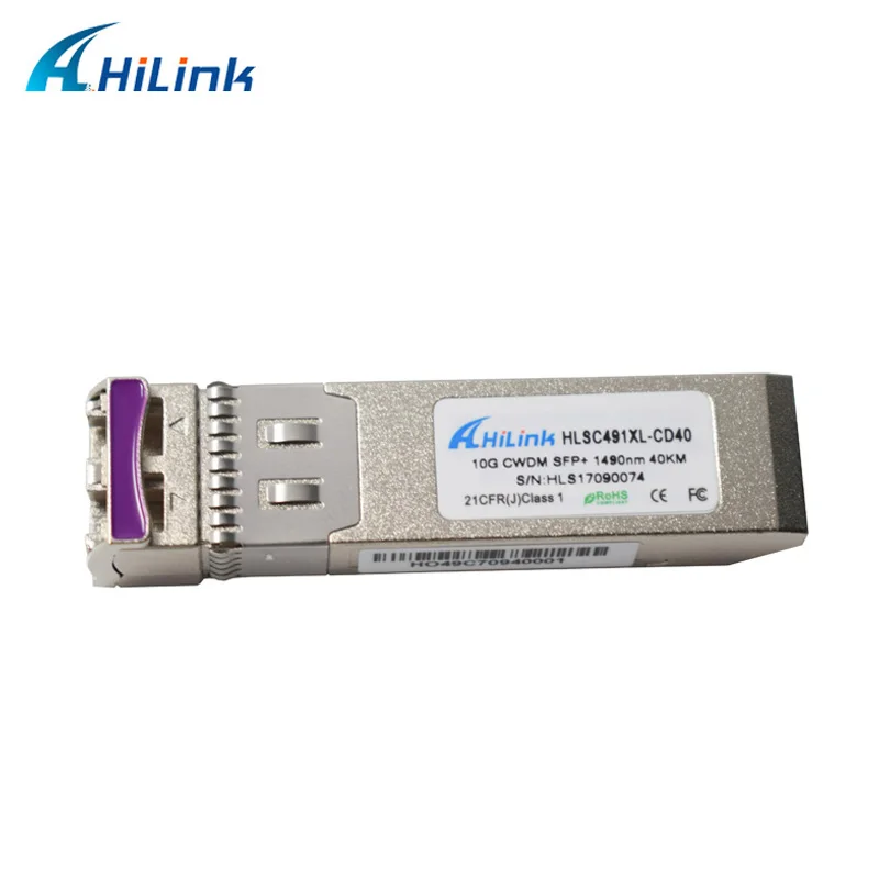 Hilink 10G LC разъем с функцией DDM оптический 1490nm CWDM SFP+ 40 км