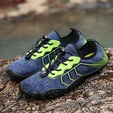 Лидер продаж мужская обувь для бассейна Для женщин болотная обувь летние пляжные нескользящие для путешествий вверх по реке обувь быстросохнущая водных видов спорта амфибия обувь