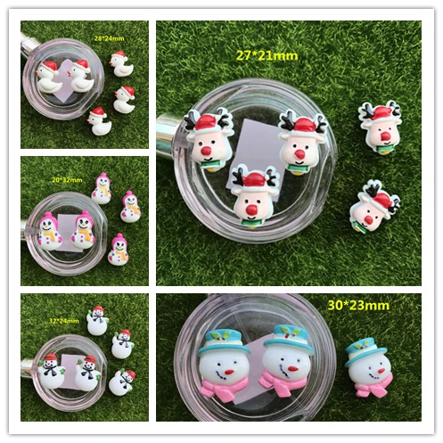 

Free Shipping flat back resin convex circular Christmas decoration DIY