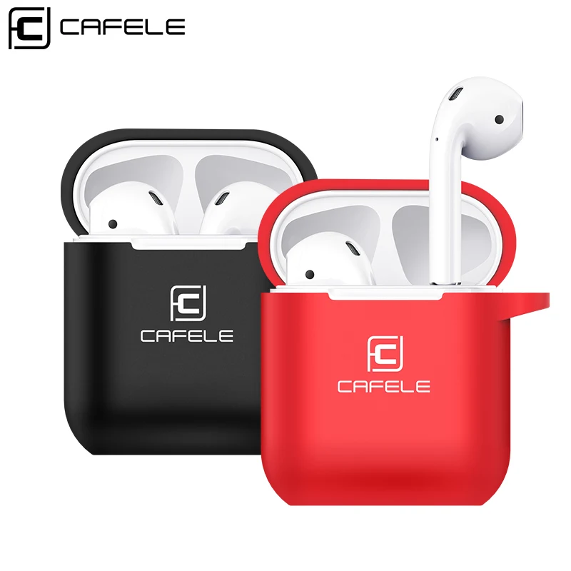 

CAFELE Silicone Case for Apple Airpods Box Wireless Blue Tooth Earphone Protective Case Smooth Touch TPU Cover ( No Earphone )