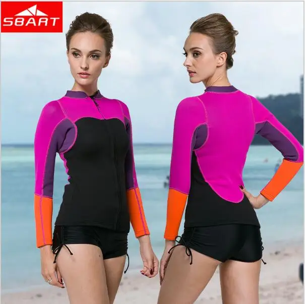 2MM Neoprene Wetsuit Shirt Long Sleeve Super Stretch Surfing Wetsuit