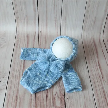 

Knitted Newborn Baby Hoodie Set Crochet Baby Boy Hooded Romper Knit Boys Romper Newborn Onesie Jumpsuit Photo Props