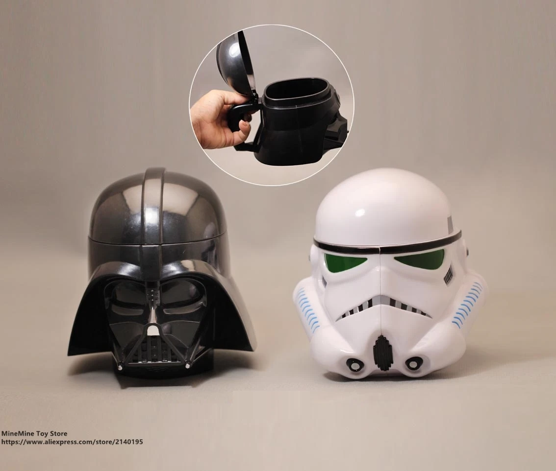 

ZXZ Star Wars Black Series Darth Vader Stormtrooper 14cm cup Anime Figure doll Action Force Awakens toys model For children